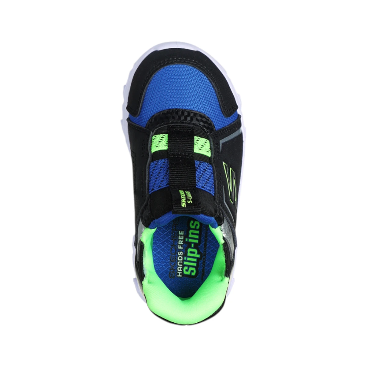 403830N-BBLM Brisk Bright dječje tenisice crno-plavo-lime – Skechers