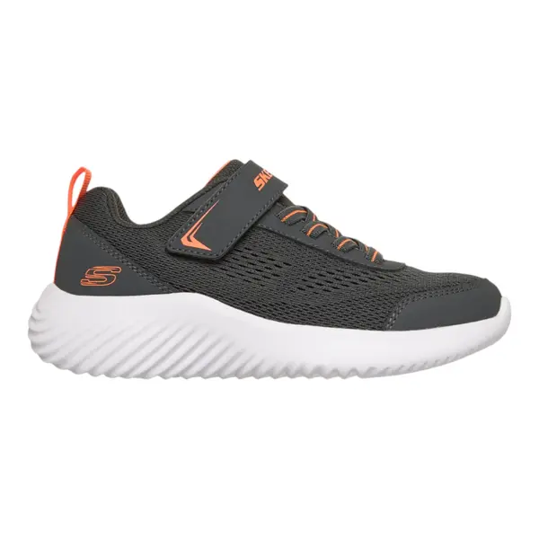 403905L-CHAR Bounder Quantarun dječje tenisice sive – Skechers