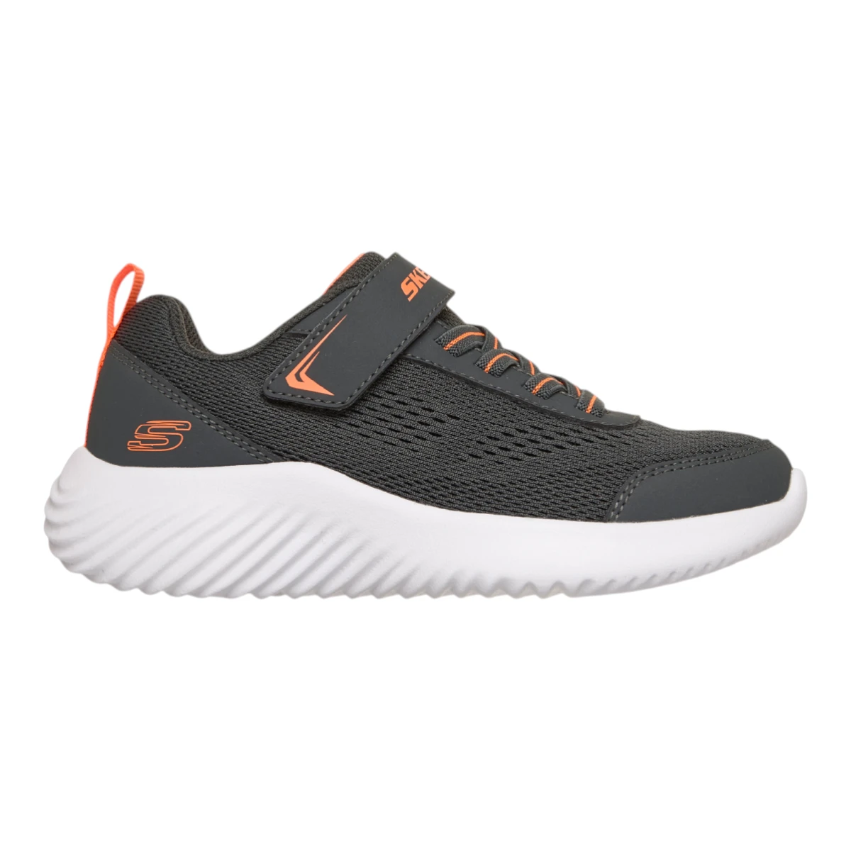 403905L-CHAR Bounder Quantarun dječje tenisice sive – Skechers