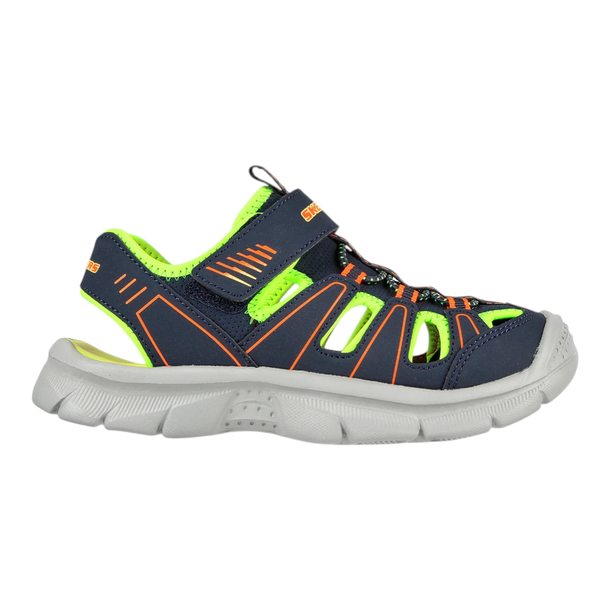 406520L-NVLM Relix Valder dječje sandale tamnoplavo-lime – Skechers