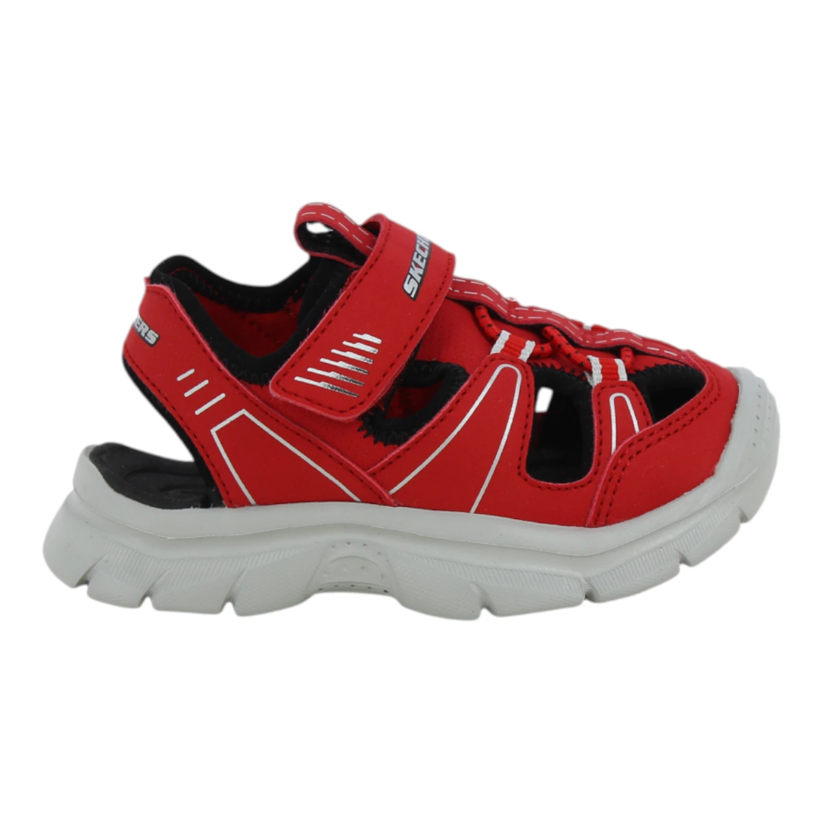 406520N-RDBK Valder Relix dječje sandale crveno-crne – Skechers