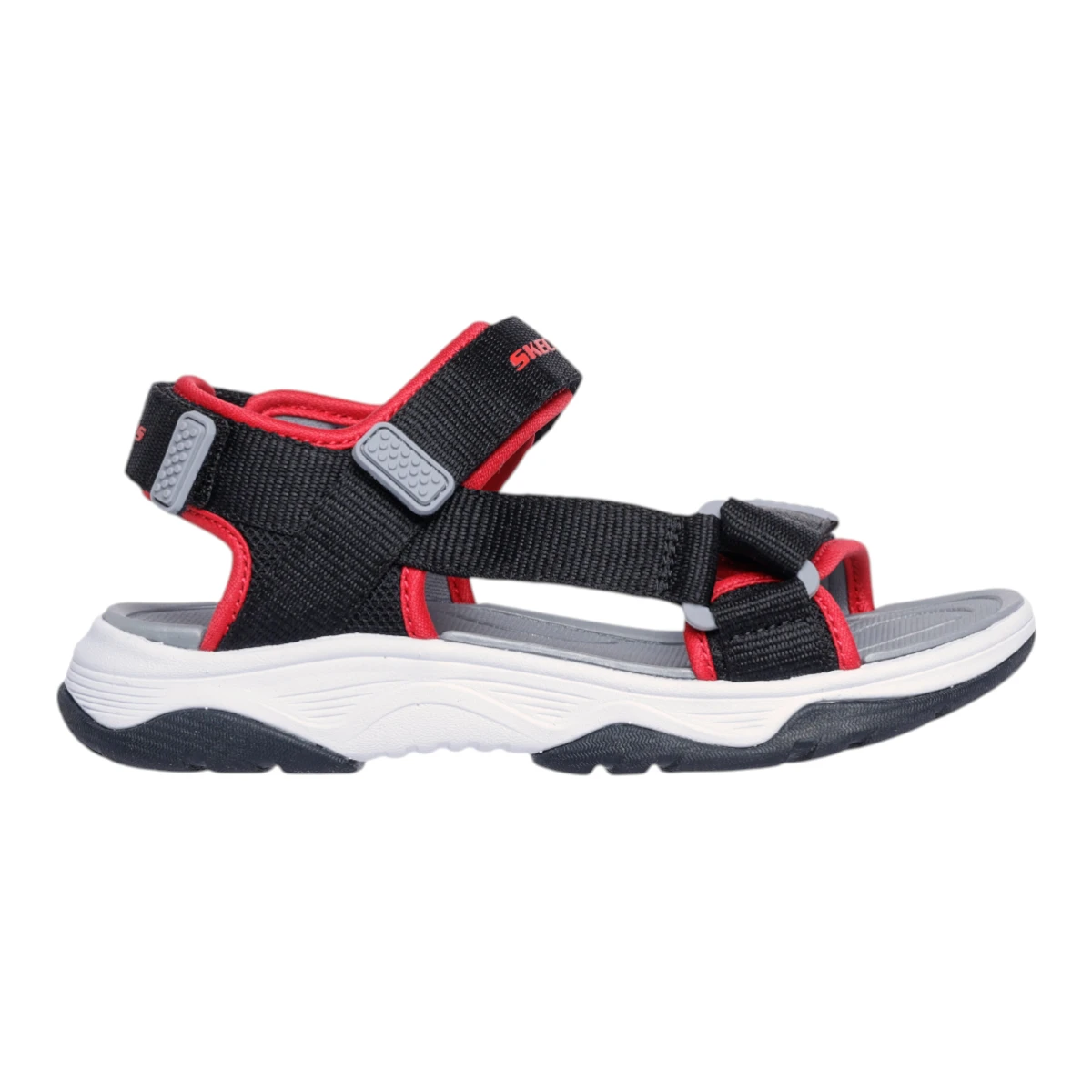 407013L-BKRD Tread Seeker dječje sandale crno-crvene – Skechers