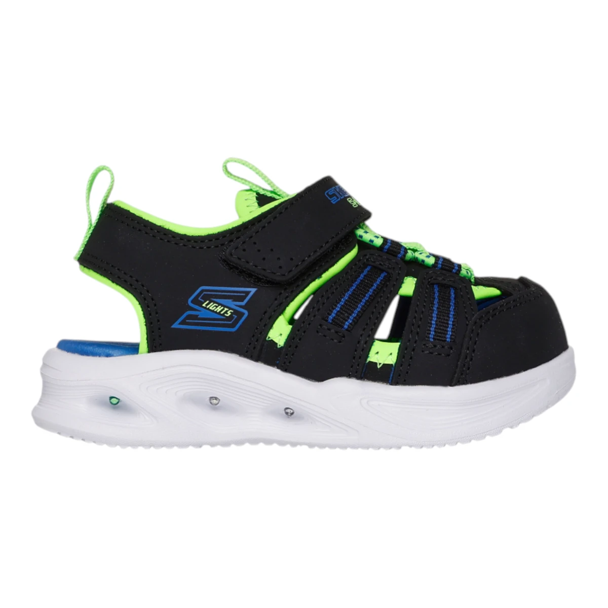 407033N-BKLM Hyper Coast Sola Glow dječje sandale crno-lime – Skechers