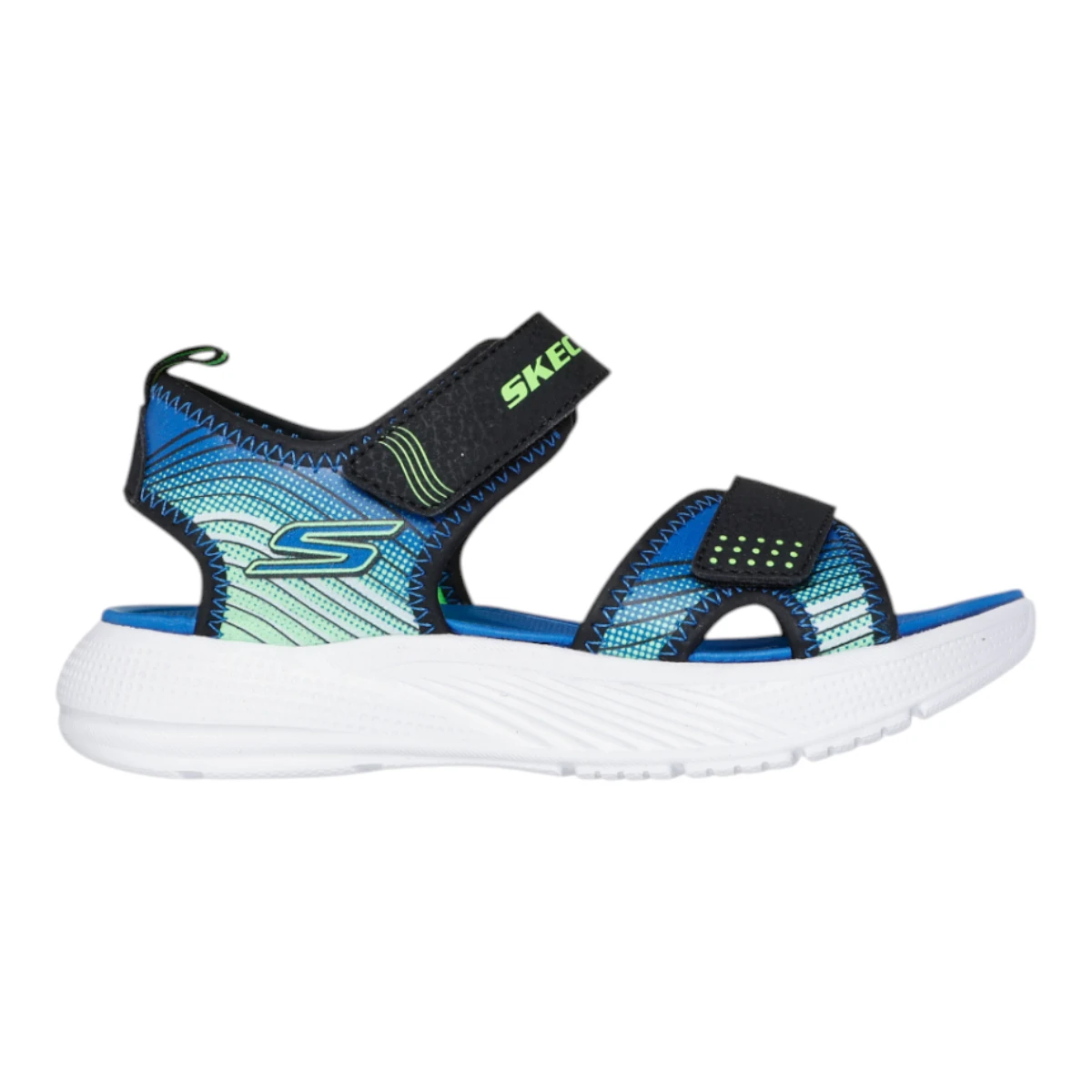 407034L-BKLM Microspec Splash dječje sandale crno-lime – Skechers