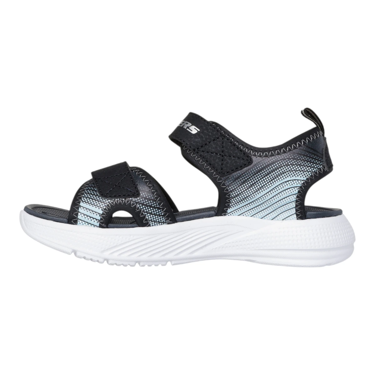 407034L-BKSL Microspec Splash dječje sandale crno-sive– Skechers