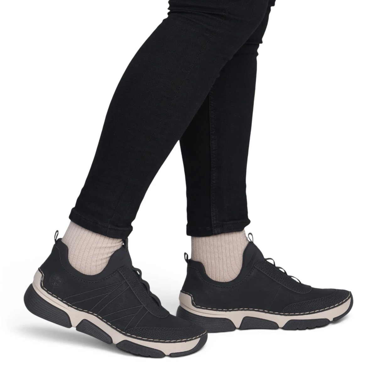 45975-00  Rieker ženska tenisica schwarz/schwarz/schwarz