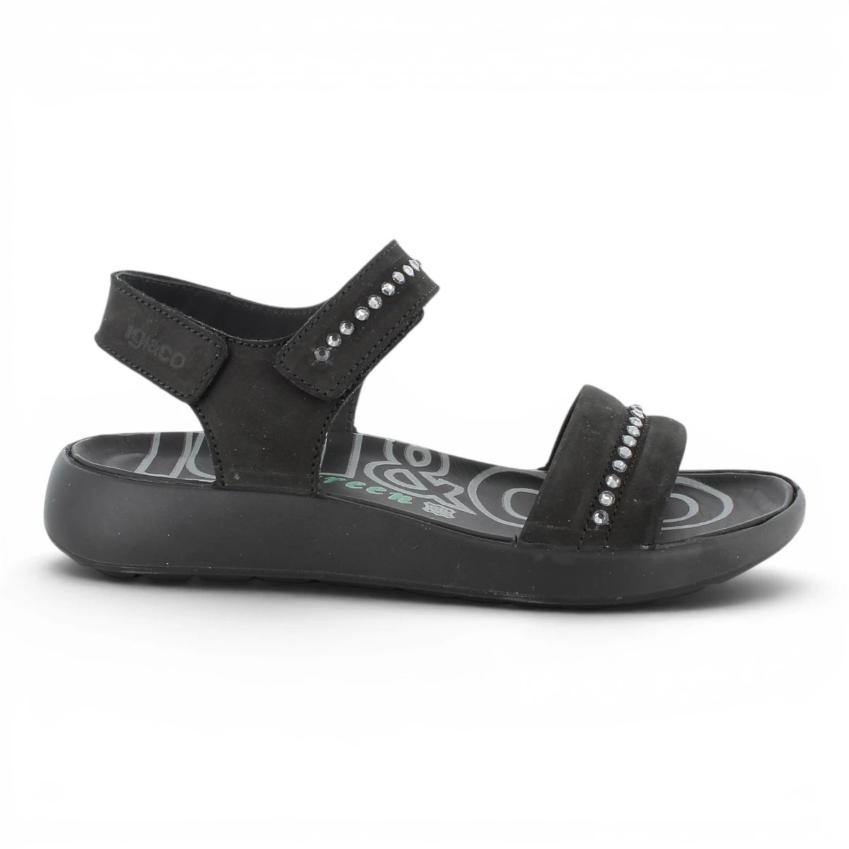 5679600 Crne ženske sandale s elegantnim izgledom – IGI & CO