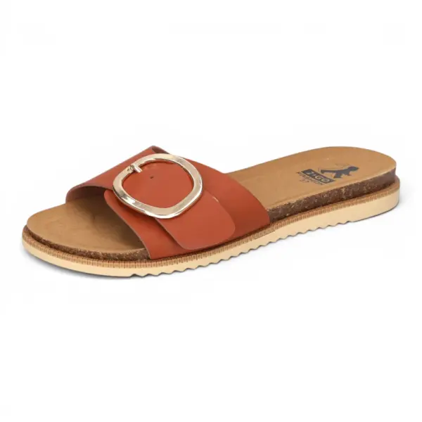 2Go Fashion ženske Natikače – Boja Konjaka (Cognac) – Klasične ljetne natikače
