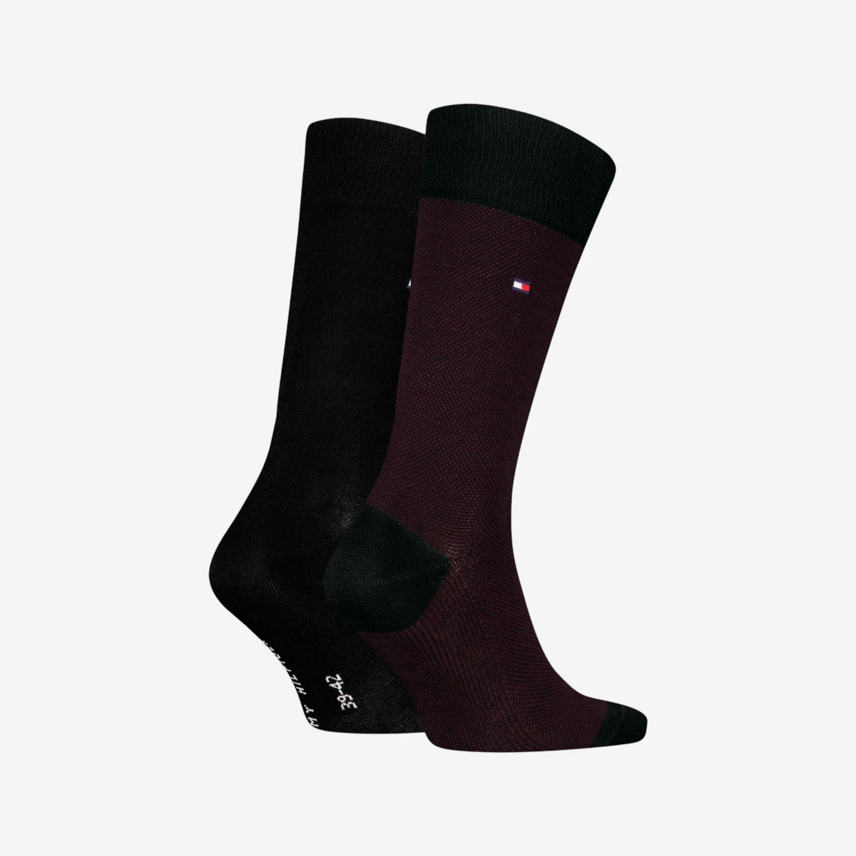 701226104-026 Tommy Hilfiger muške čarape Men Sock Birdseye 2P burgundy