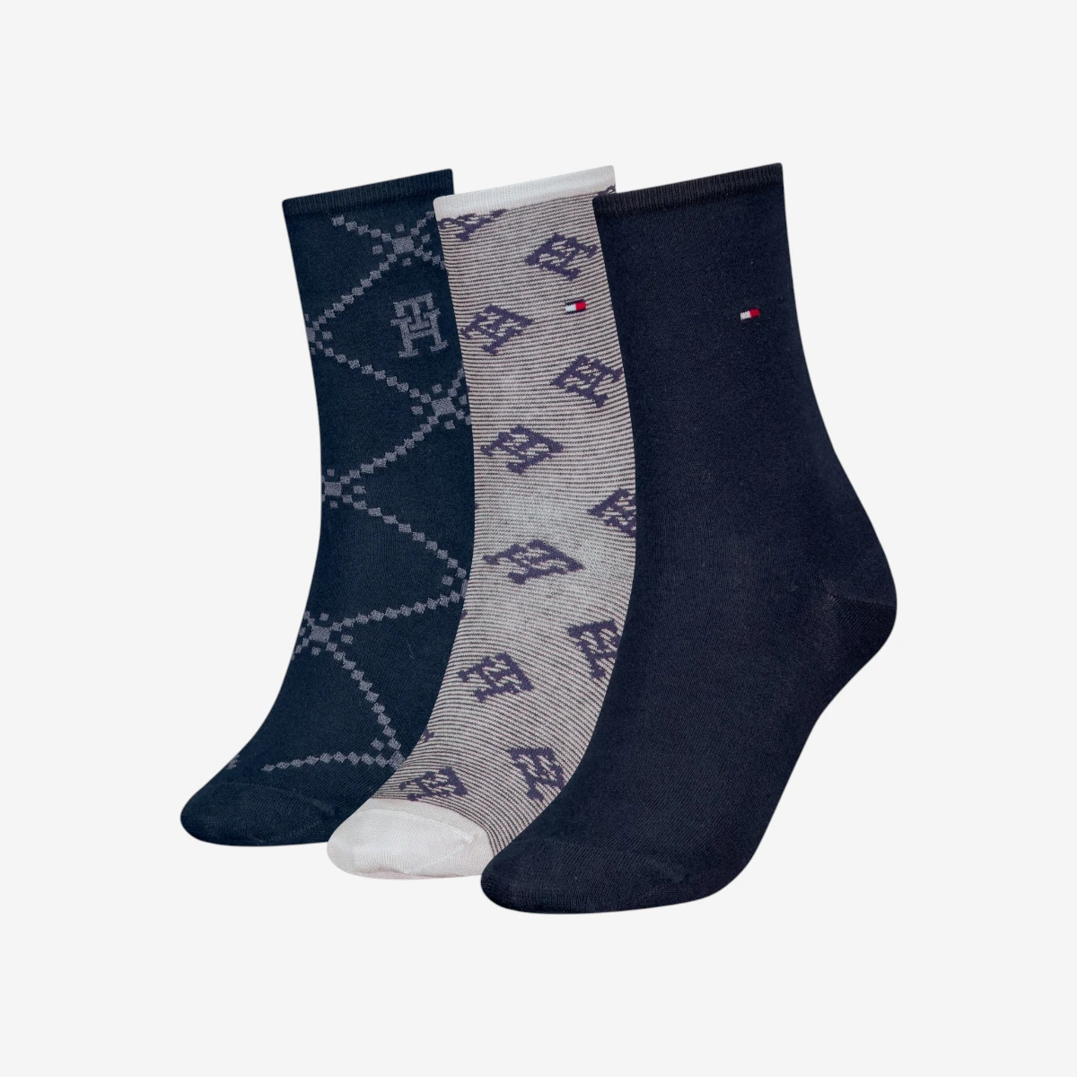 701229863-001 Tommy Hilfiger ženske čarape Women Sock Monogram Giftbox 3P