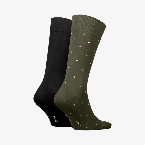 701230780-015 Tommy Hilfiger muške čarape Men Sock Dot 2P army green