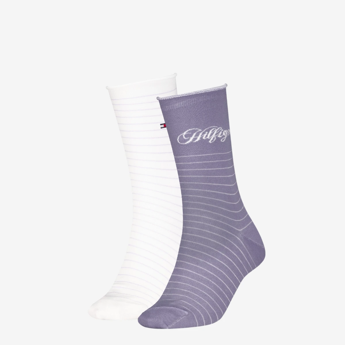 701236455-004 Tommy Hilfiger ženske čarape Women Sock Hilfiger Stripe 2P lilac