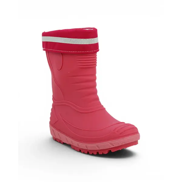 849452-FUXIA Dječje Gumene Čizme S Krznom Fuxia - Ciciban