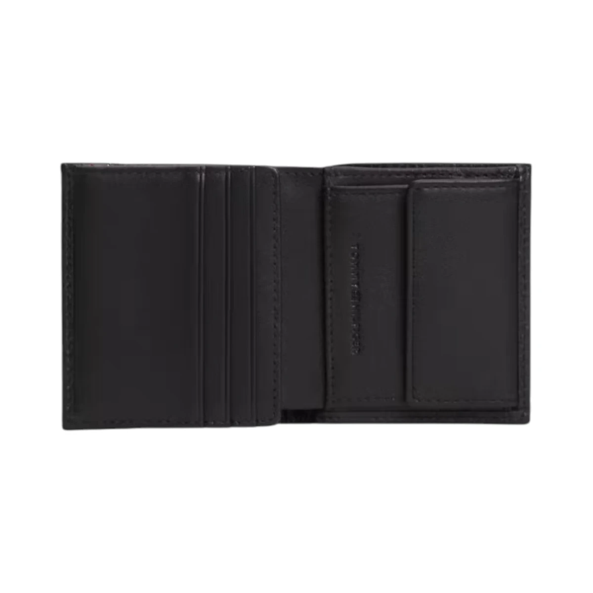 AM0AM14230-BDS-001 TOMMY HILFIGER TH CENTRAL TRIFOLD MUSKI KOZNI NOVCANIK CRNI NA TRI PREKLOPA