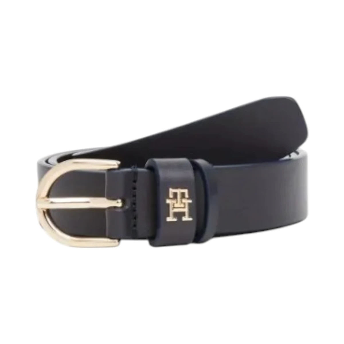 AW0AW16836-DW6 TOMMY HILFIGER ESSENTIAL EFFORTLESS 25 ZENSKI KOZNI REMEN PLAVI MONOGRAM KOPCA