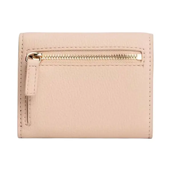 AW0AW17039-TRY TOMMY HILFIGER HER TRIFOLD WALLET ZENSKI KOZNI NOVCANIK ROZI MISTY BLUSH NA TRI PREKLOPA MONOGRAM