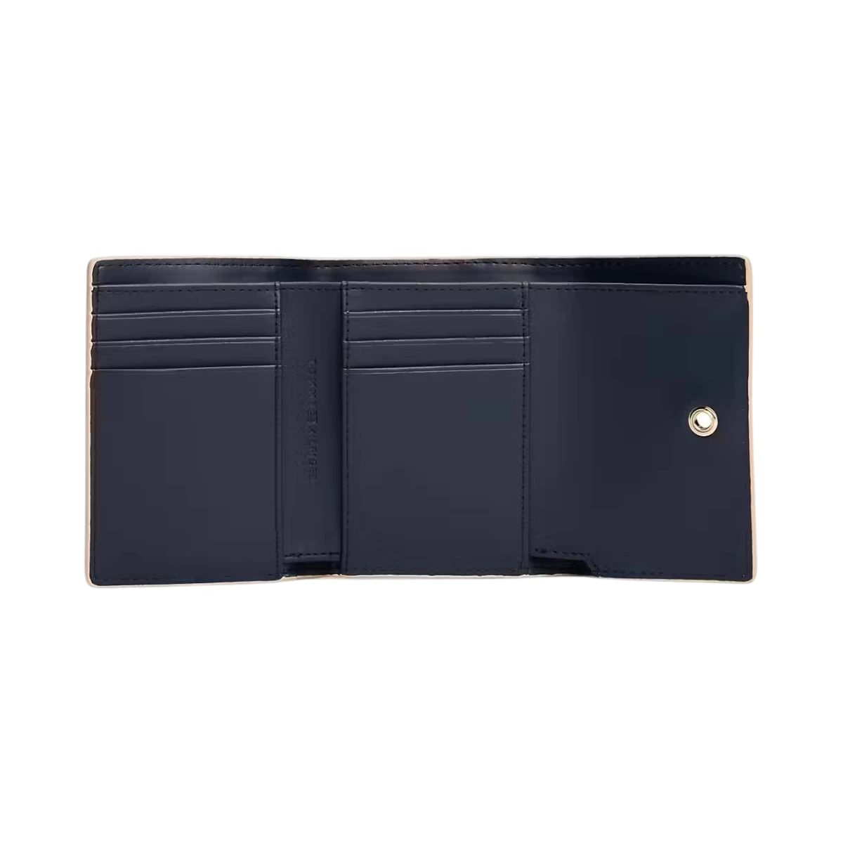 AW0AW17039-TRY TOMMY HILFIGER HER TRIFOLD WALLET ZENSKI KOZNI NOVCANIK ROZI MISTY BLUSH NA TRI PREKLOPA MONOGRAM