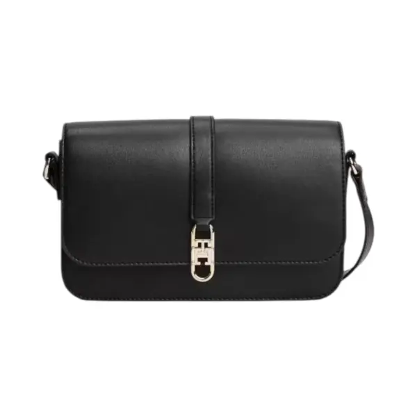 Tommy Hilfiger ženska torbica TH Libre Flap Crossover AW0AW17723-BDS-Crna