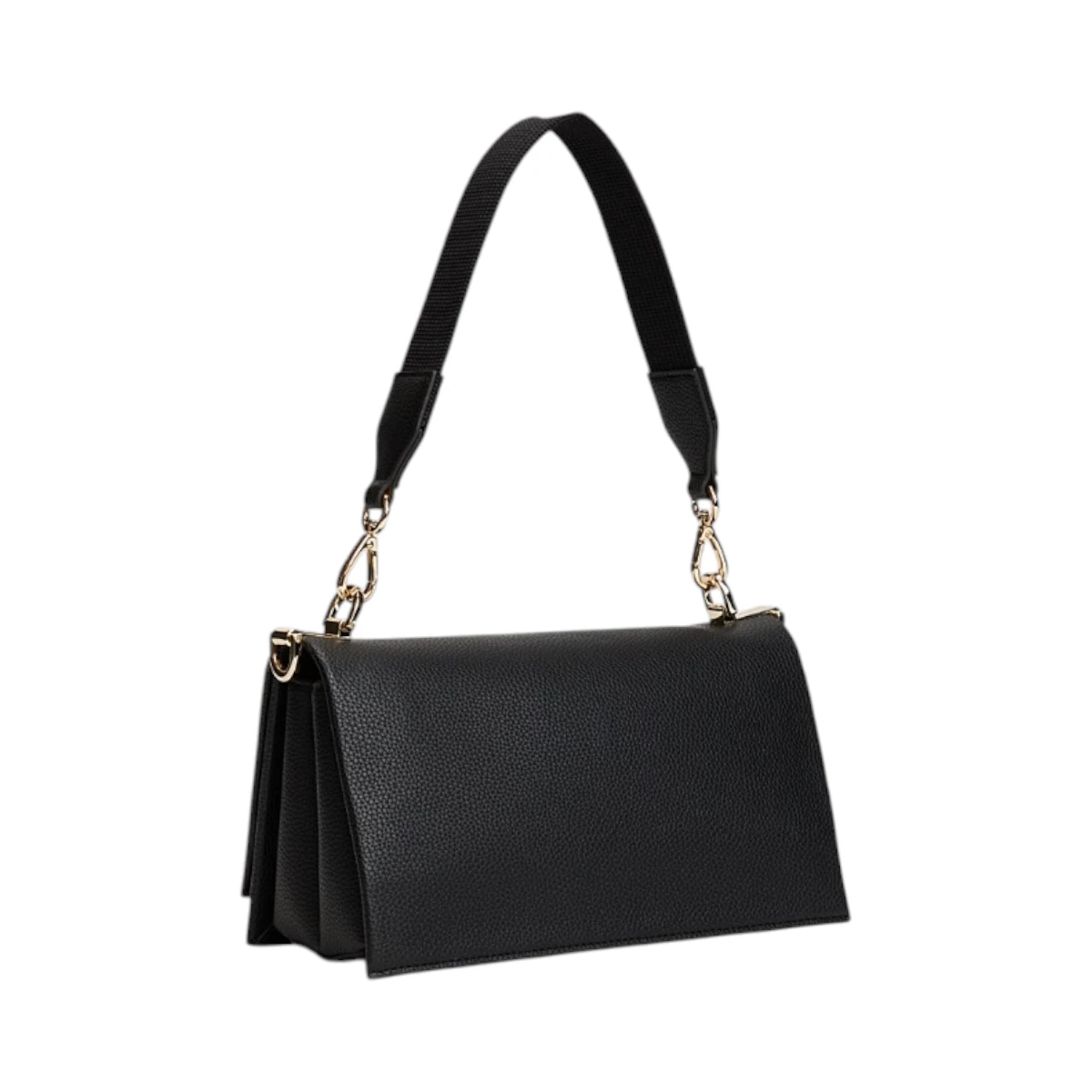 AW0AW17726-BDS TOMMY HILFIGER TH HER MED CROSSOVER ZENSKA TORBICA CRNA SREDNJA PREKO RAMENA GOLD LOGO
