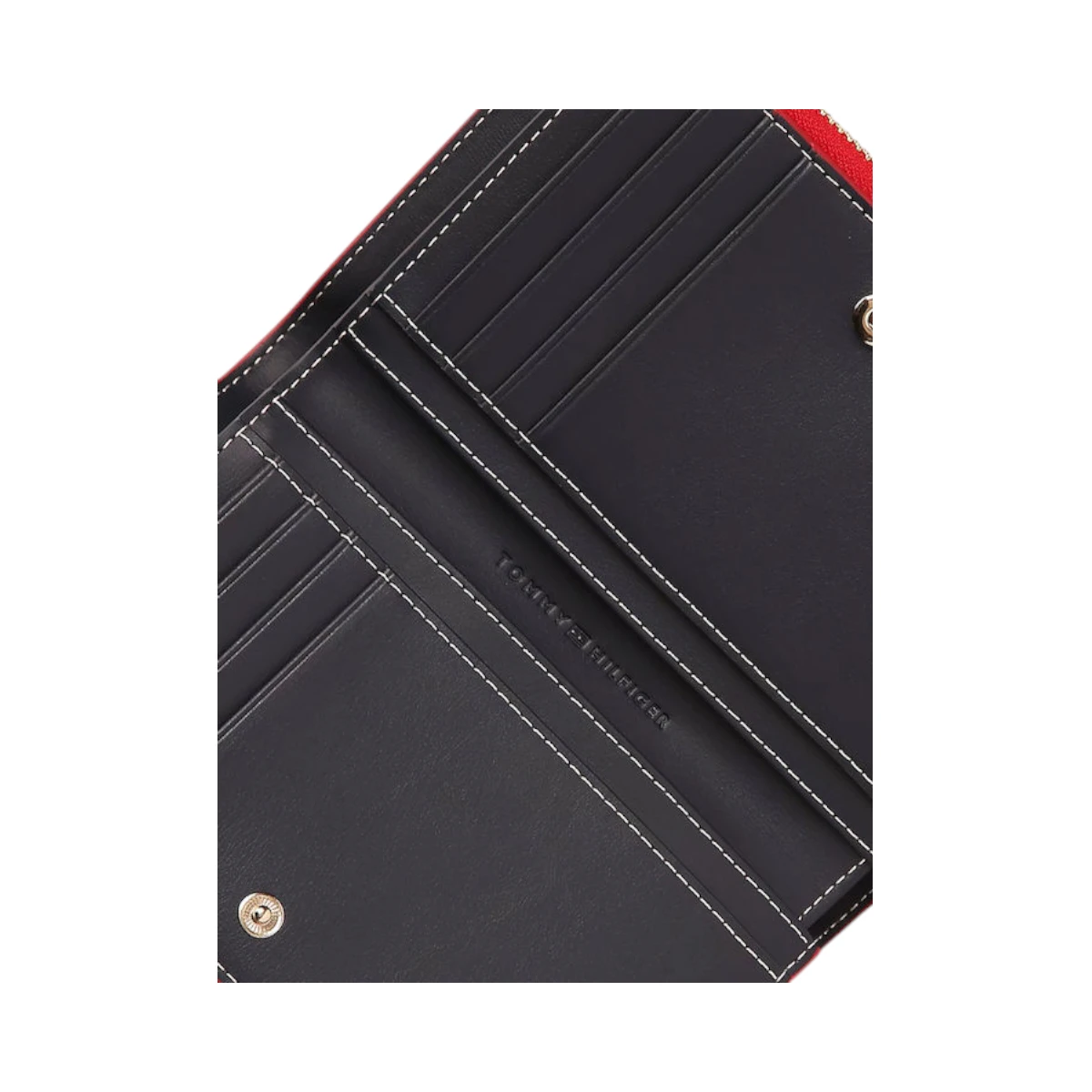 AW0AW18594-0KP TOMMY HILFIGER ICON BIFOLD WALLET MONOPLAY ZENSKI NOVCANIK CRVENI MIX RED MIX MONOGRAMI ZLATNI LOGO