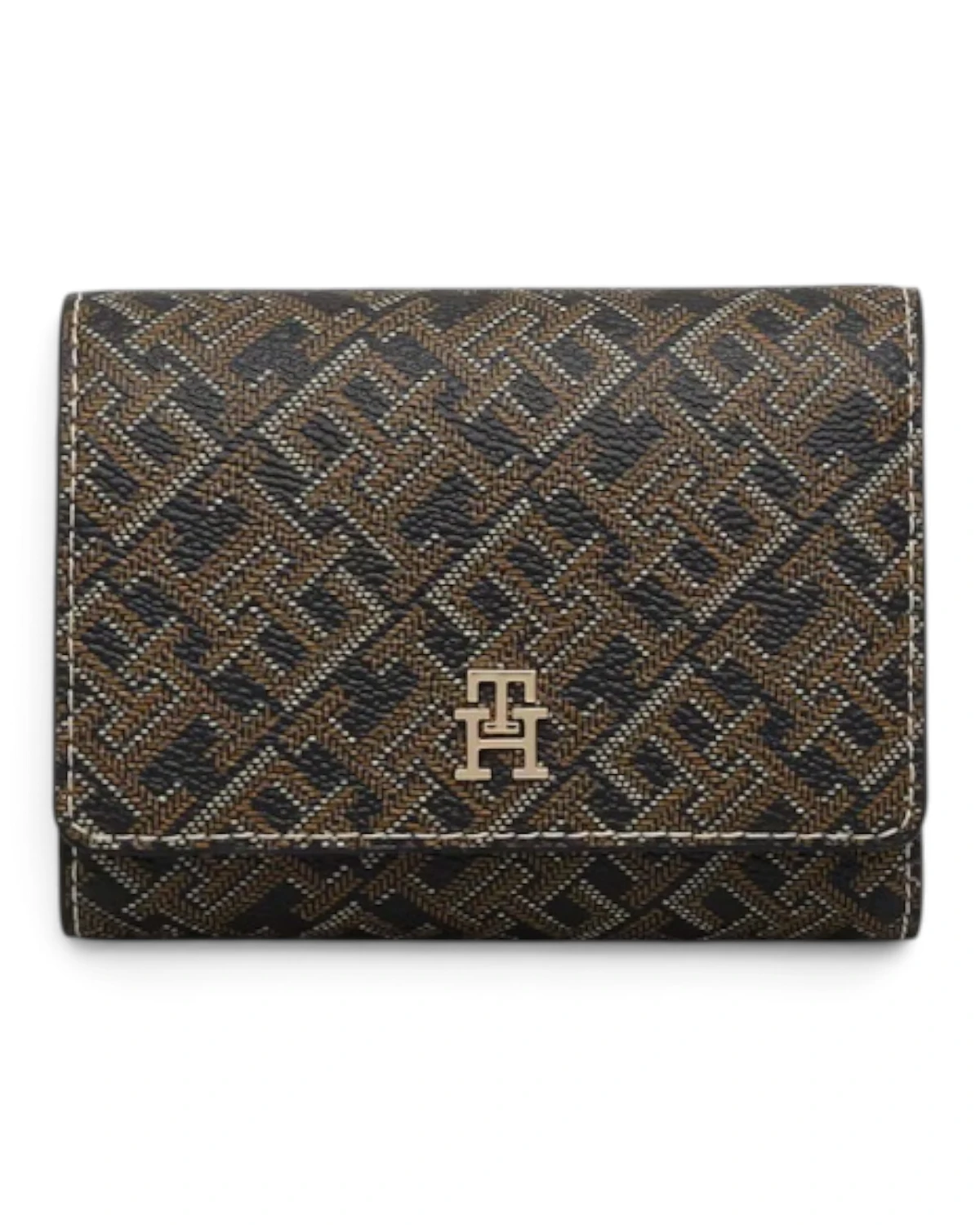 AW0AW18998-0GJ-OS Tommy Hilfiger TH ICON TRIFOLD MONO PRINT Black Mix