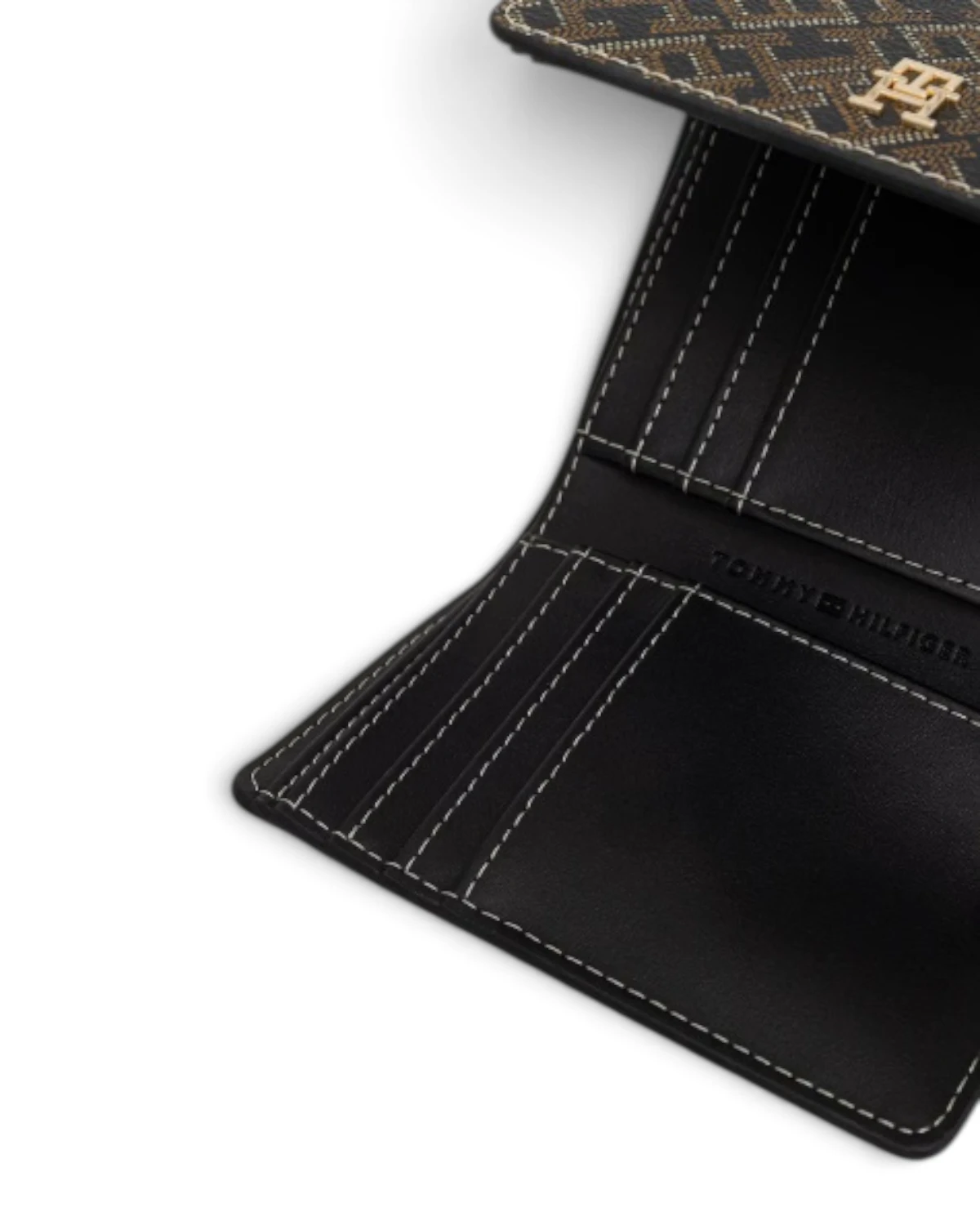 AW0AW18998-0GJ-OS Tommy Hilfiger TH ICON TRIFOLD MONO PRINT Black Mix
