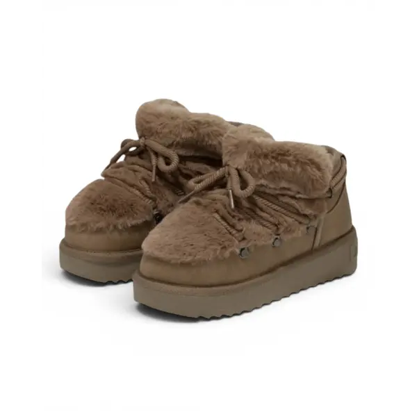 DFSH370011-BROW-K Smeđe dječje gležnjače Nordic Trk Fur Low – D.Franklin