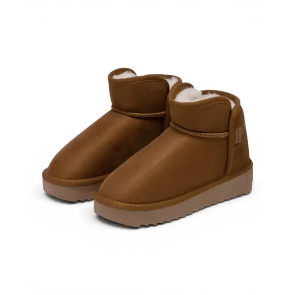 DFSH370021-TAN-K Smeđe dječje gležnjače Nordic Basic niski model – D.Franklin