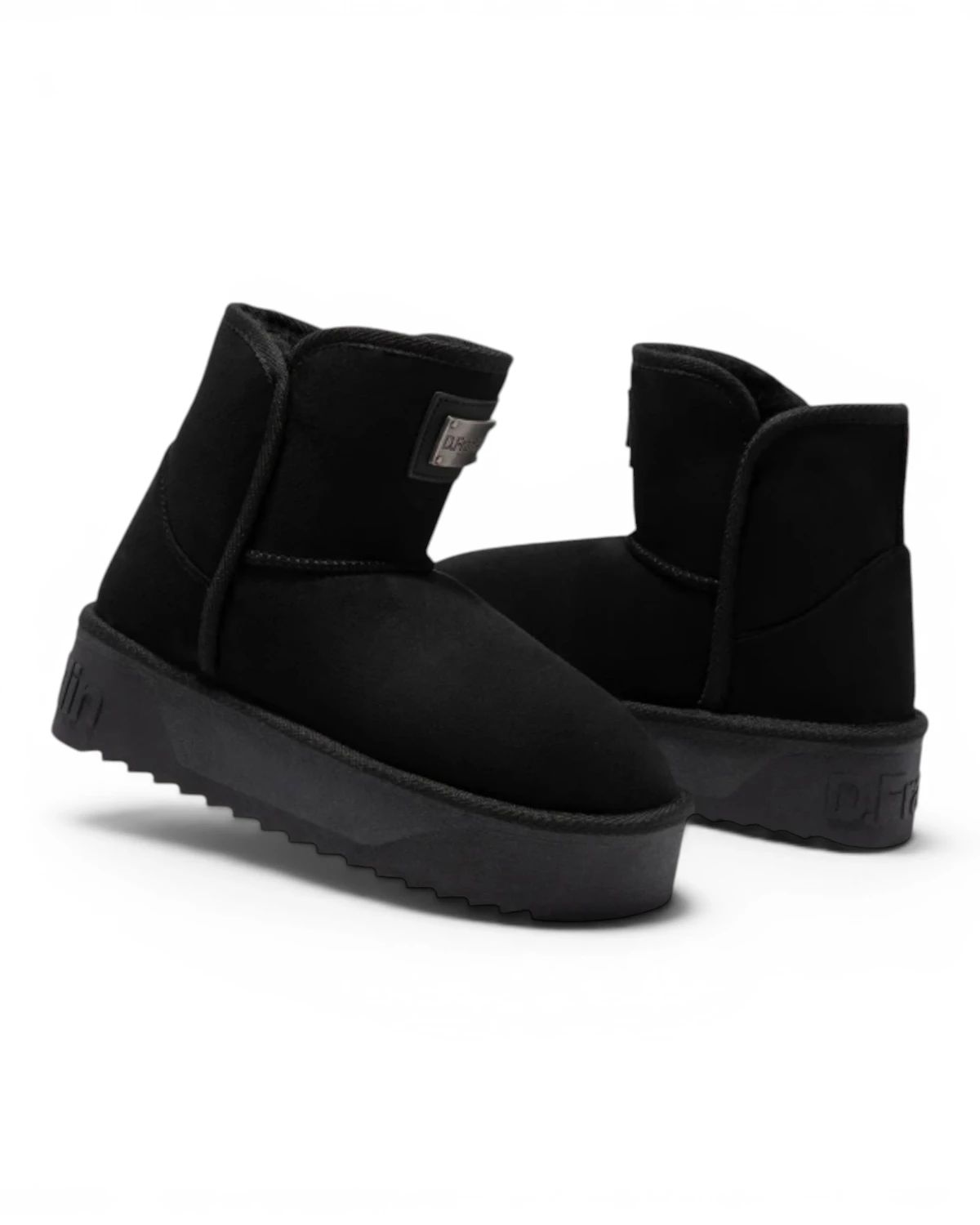 DFSH371004-BLAC Crne ženske gležnjače Nordic V.2 Basic Low – D.Franklin