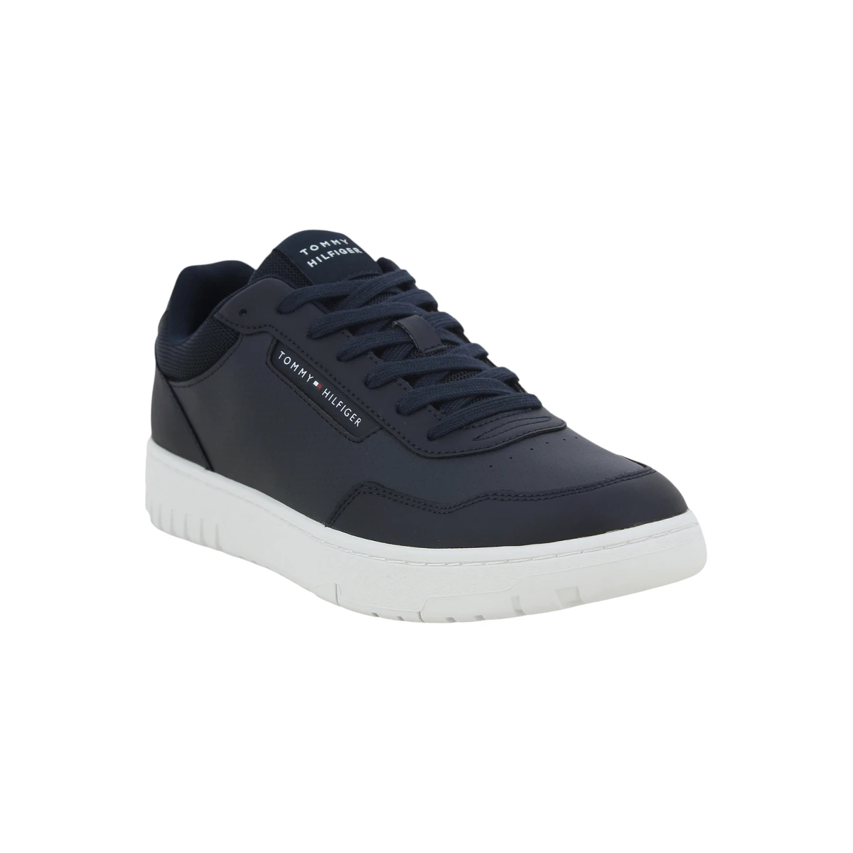 FM0FM05466-DW5 Tommy Hilfiger muške kožne tenisice TH Basket Core Pinperf tamnoplave