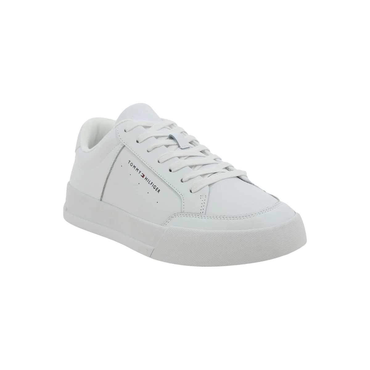 FM0FM05489-YBS Tommy Hilfiger muške kožne tenisice TH Court Mix Lth bijele