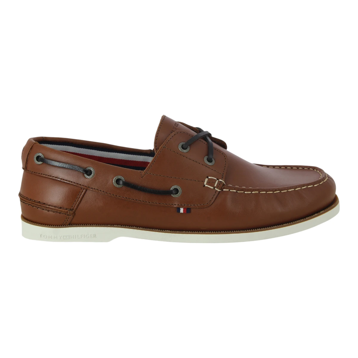 FM0FM05569-GVI Tommy Hilfiger muške kožne brodarice TH Boat Shoe Core smeđe