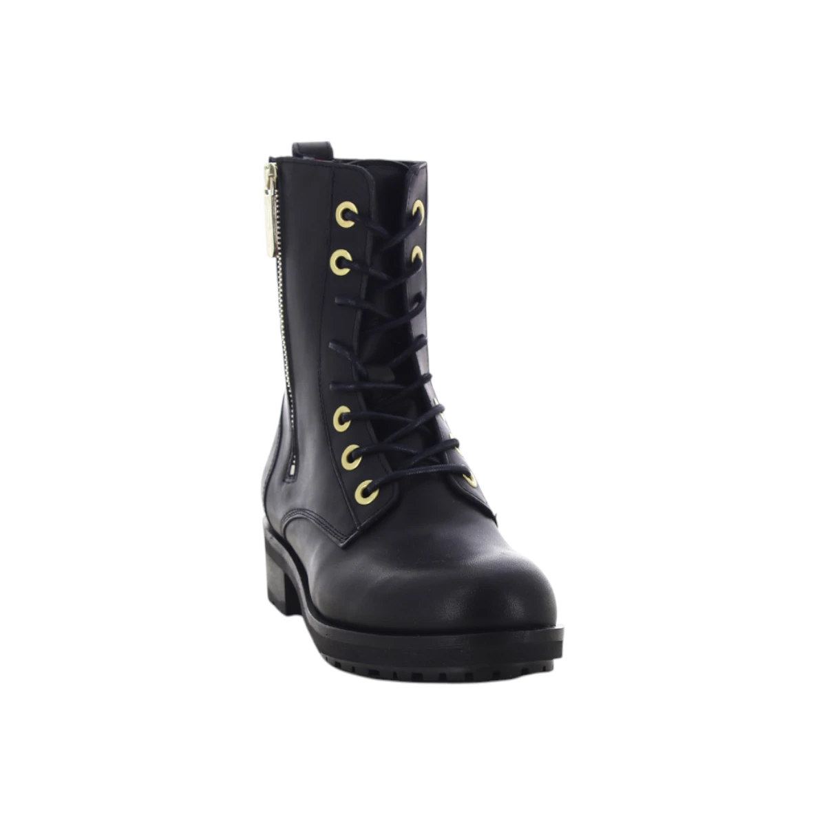 FW06800-BDS Tommy Hilfiger ženske kožne gležnjače TH Essentials Biker Boot crne
