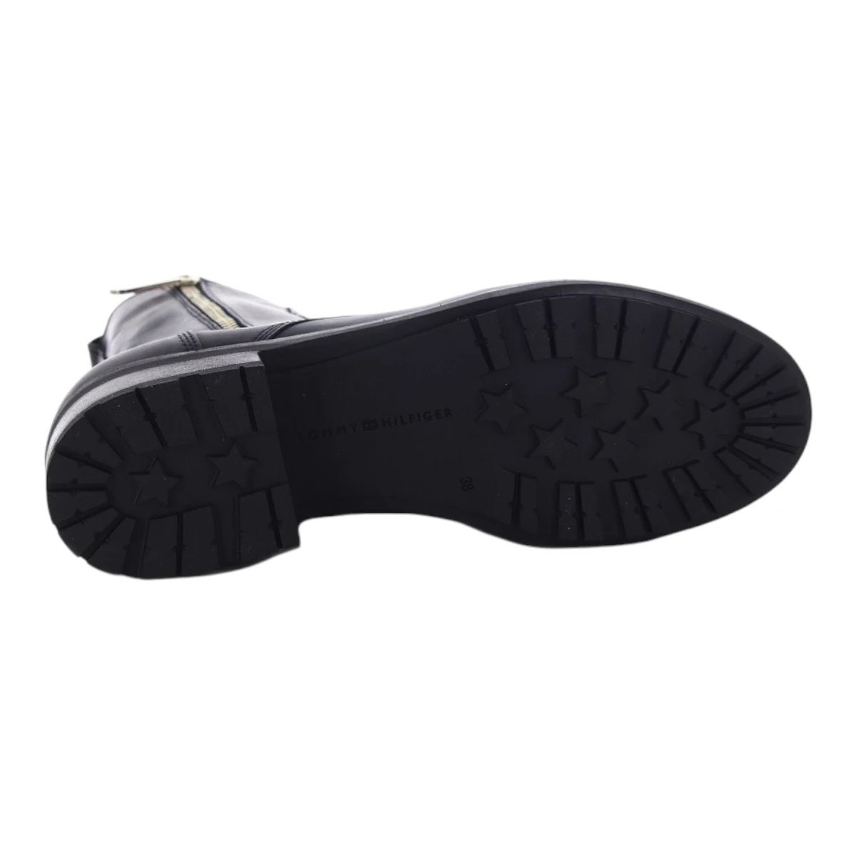 FW06800-BDS Tommy Hilfiger ženske kožne gležnjače TH Essentials Biker Boot crne