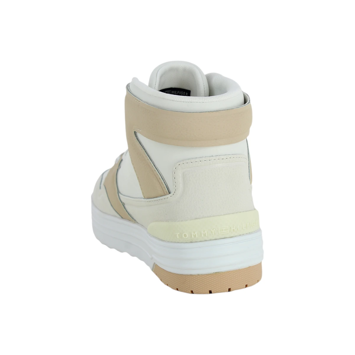 FW0FW07308-YBL Tommy Hilfiger ženske visoke tenisice TH Hi Basket Sneaker ecru krem