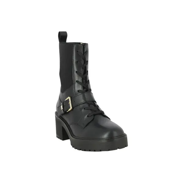 FW0FW07526-BDS Tommy Hilfiger ženske kožne gležnjače Tommy Belt Leather Boot crne