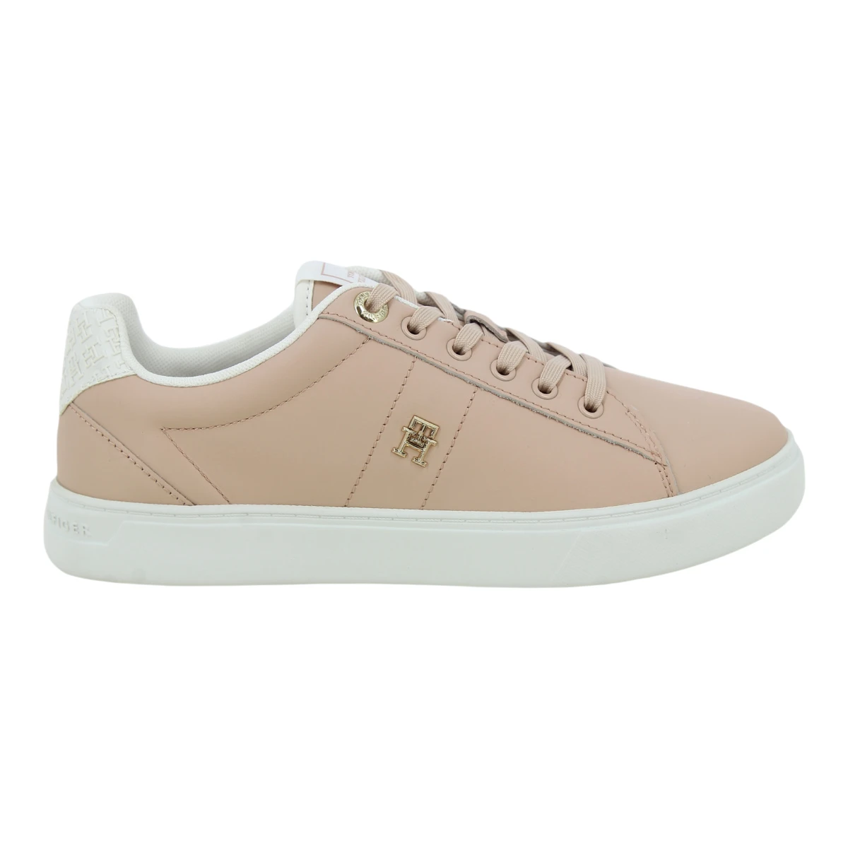 FW0FW07999-TRY Tommy Hilfiger ženske kožne tenisice Elevated Essent Monogram roza