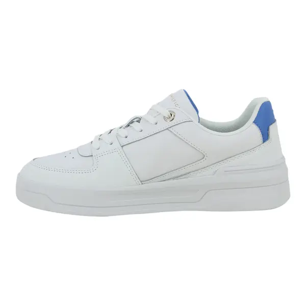 FW0FW08081-0K7 Tommy Hilfiger ženske kožne tenisice Flag Basket Sneaker bjela