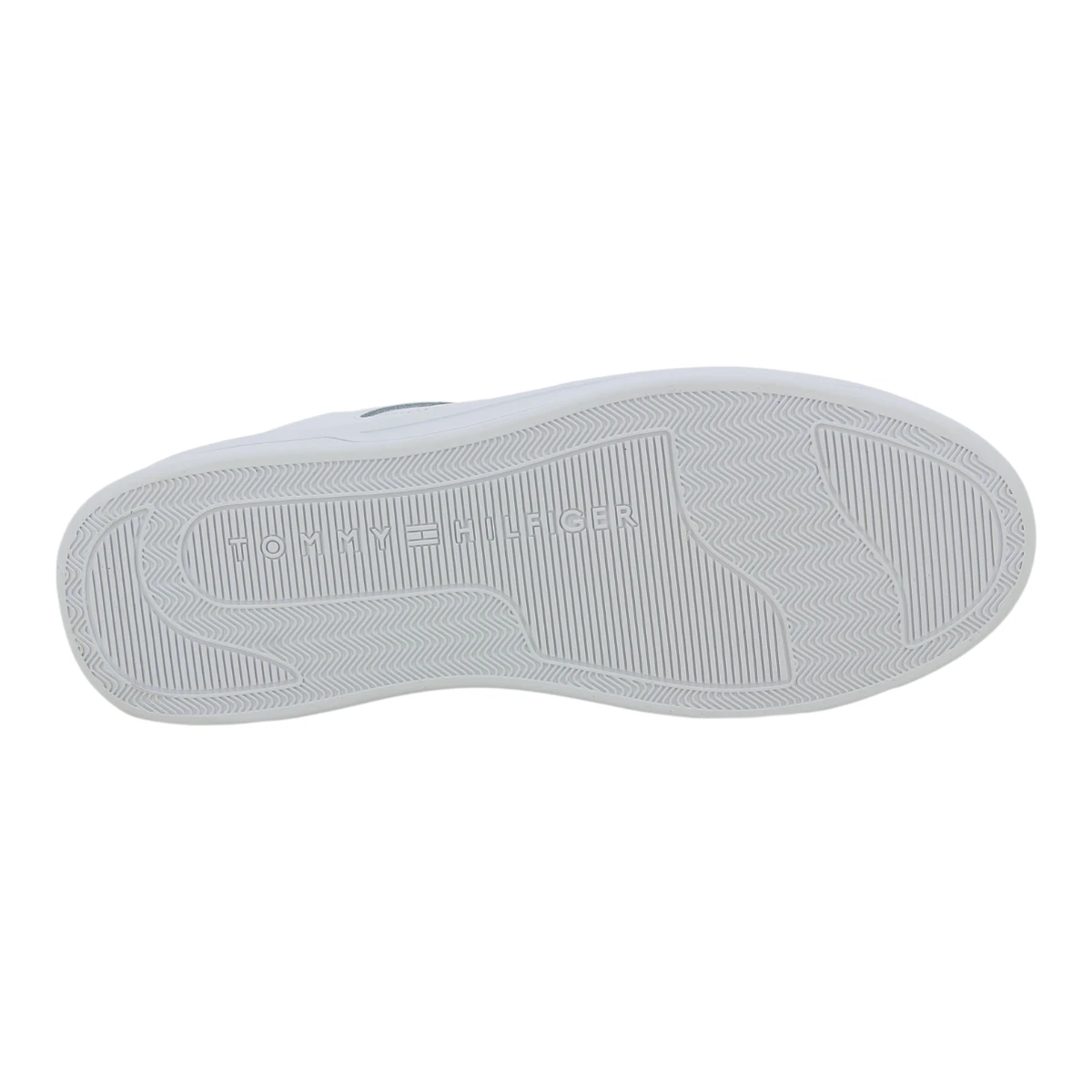 FW0FW08081-0K7 Tommy Hilfiger ženske kožne tenisice Flag Basket Sneaker bjela