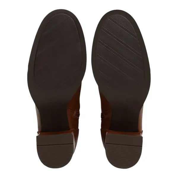 FW0FW08098-GPK Tommy Hilfiger ženske kožne gležnjače Ankle Boot Mid Wrapped Lthr Heel smeđe