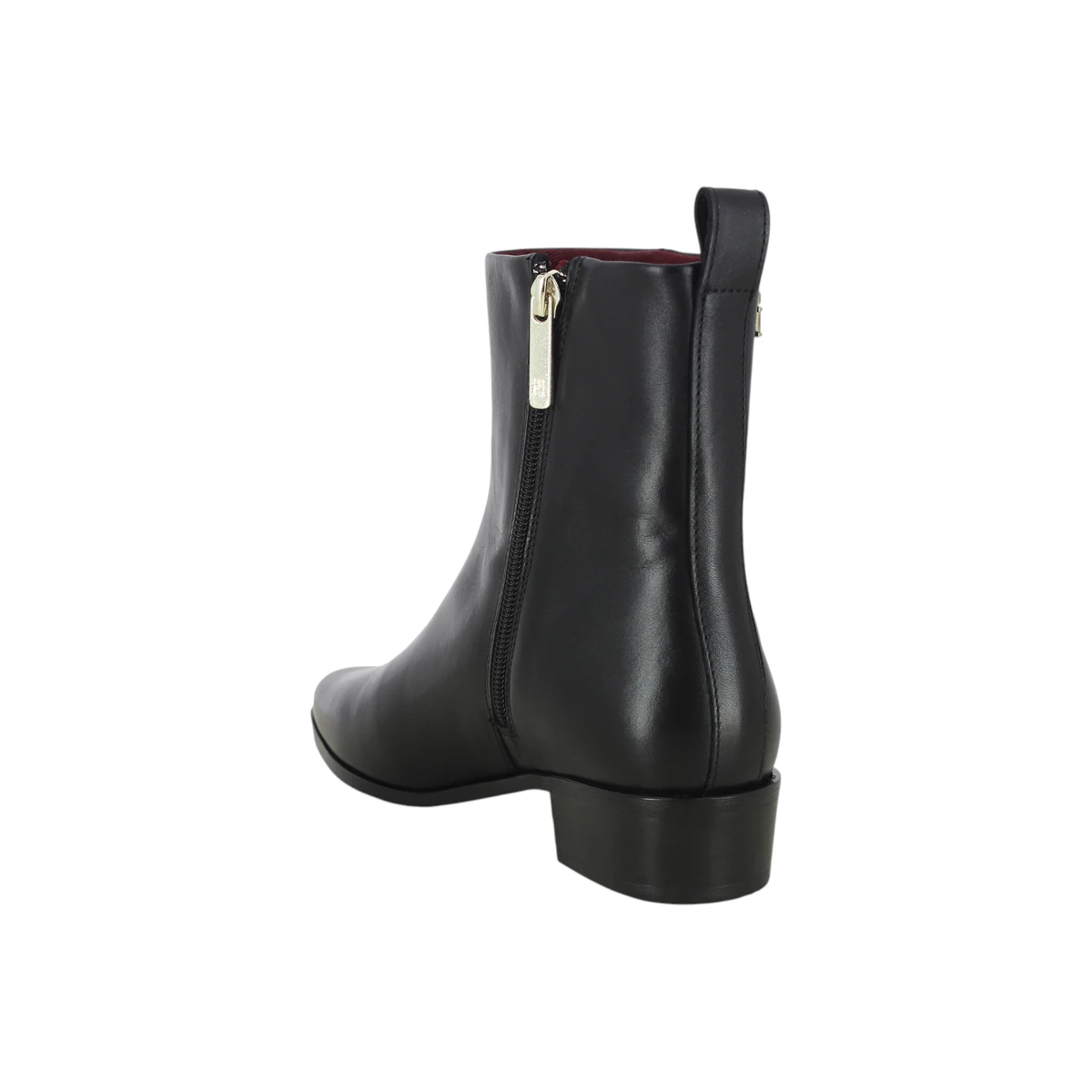 FW0FW08103-BDS Tommy Hilfiger zenske kozne gleznjace Low Cowboy Black