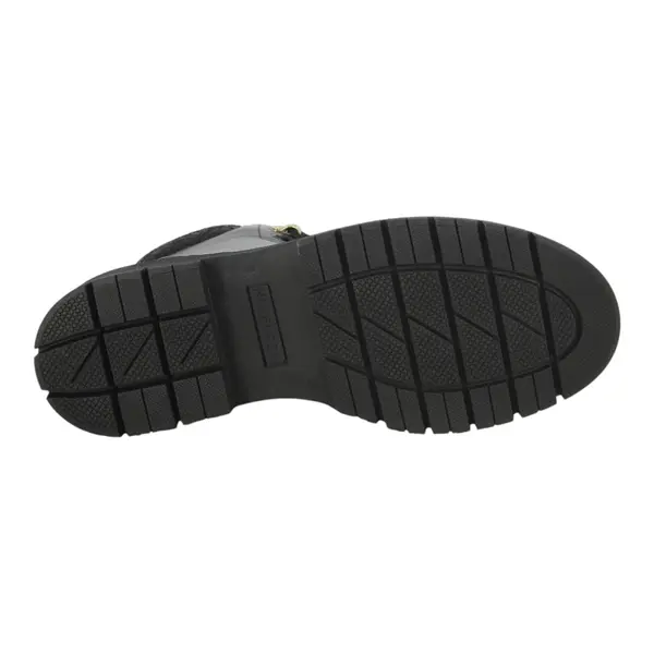 FW0FW08166-BDS Tommy Hilfiger zenske kozne gleznjace Cleated Lace-Up Black