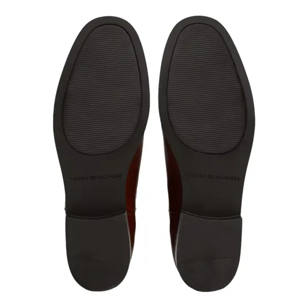 FW0FW08184-GPK Tommy Hilfiger zenske kozne gleznjace TH Stud Low Chelsea Cognac Brown