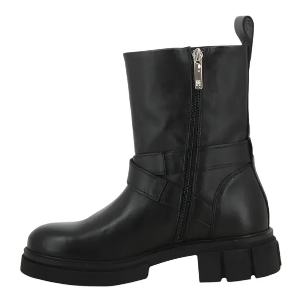 FW0FW08313-BDS TOMMY HILFIGER BIKER LEATHER Black - Zenske kozne cizme bajkerice