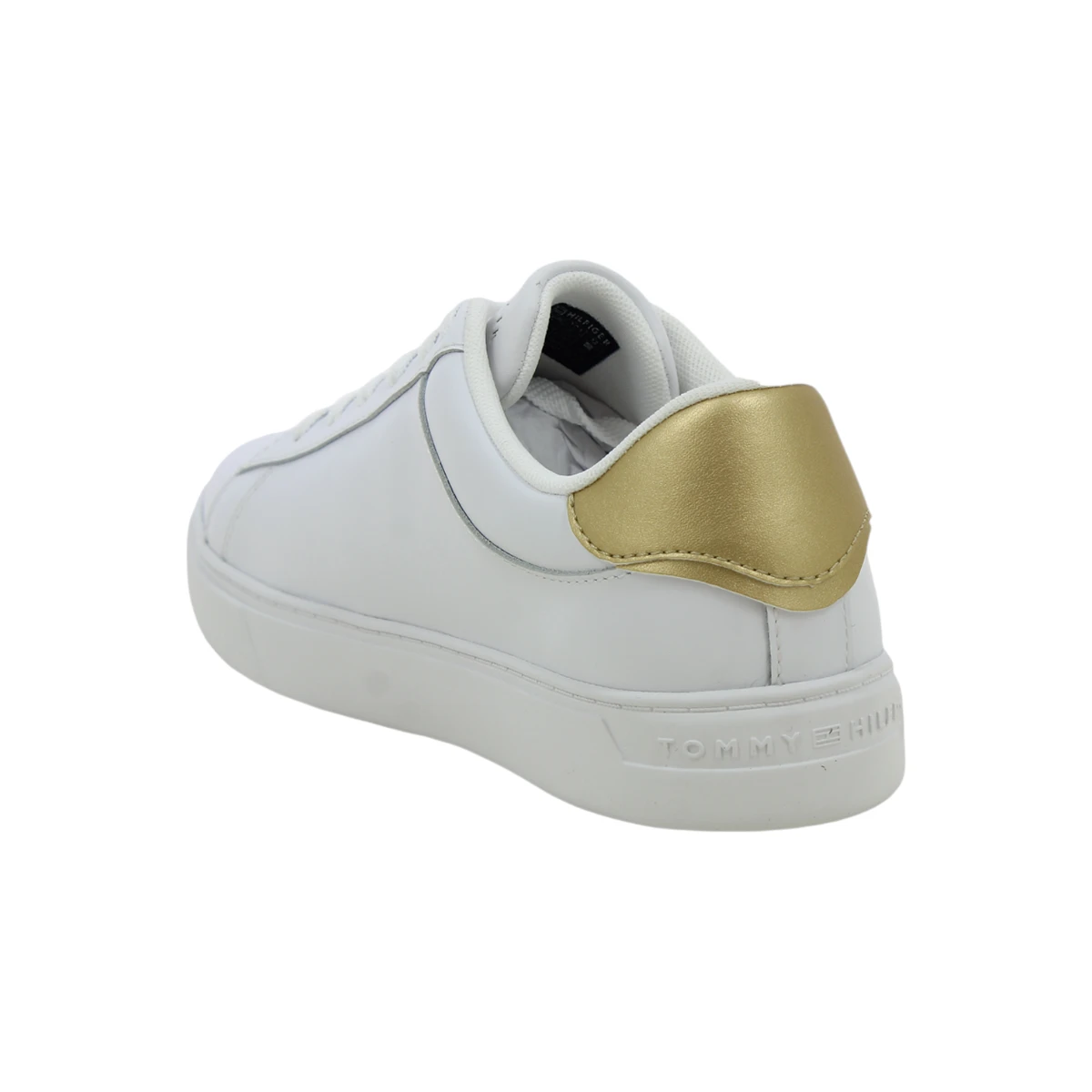 FW0FW08321-YBS TOMMY HILFIGER ESSENTIAL COURT STRIPES White - Zenske bijele tenisice