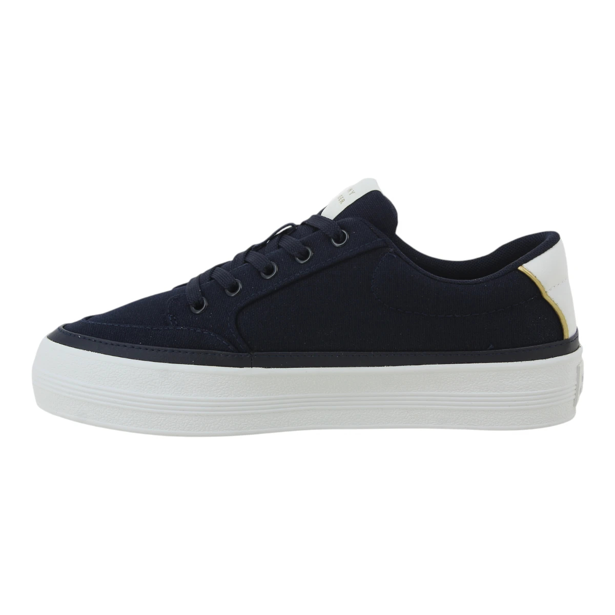 FW0FW08323-DW6 TOMMY HILFIGER ESSENTIAL VULC TEXTILE Navy Blue - Zenske platnene tenisice