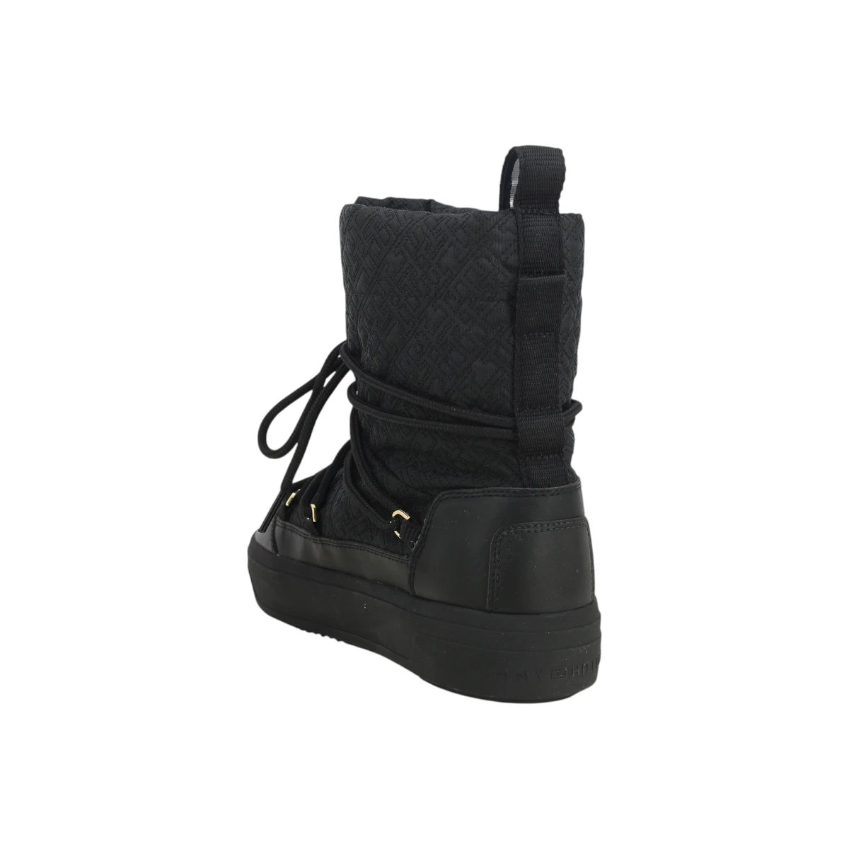 FW0FW08430-BDS TOMMY HILFIGER LACE UP MONOGRAM SNOWBOOT Black - Zenske cizme za snijeg buce