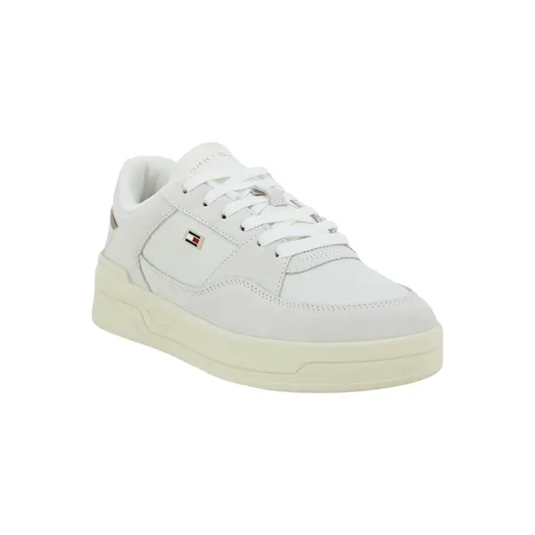 FW0FW08456-YBL TOMMY HILFIGER ESSENTIAL BASKET Ecru White - Zenske tenisice