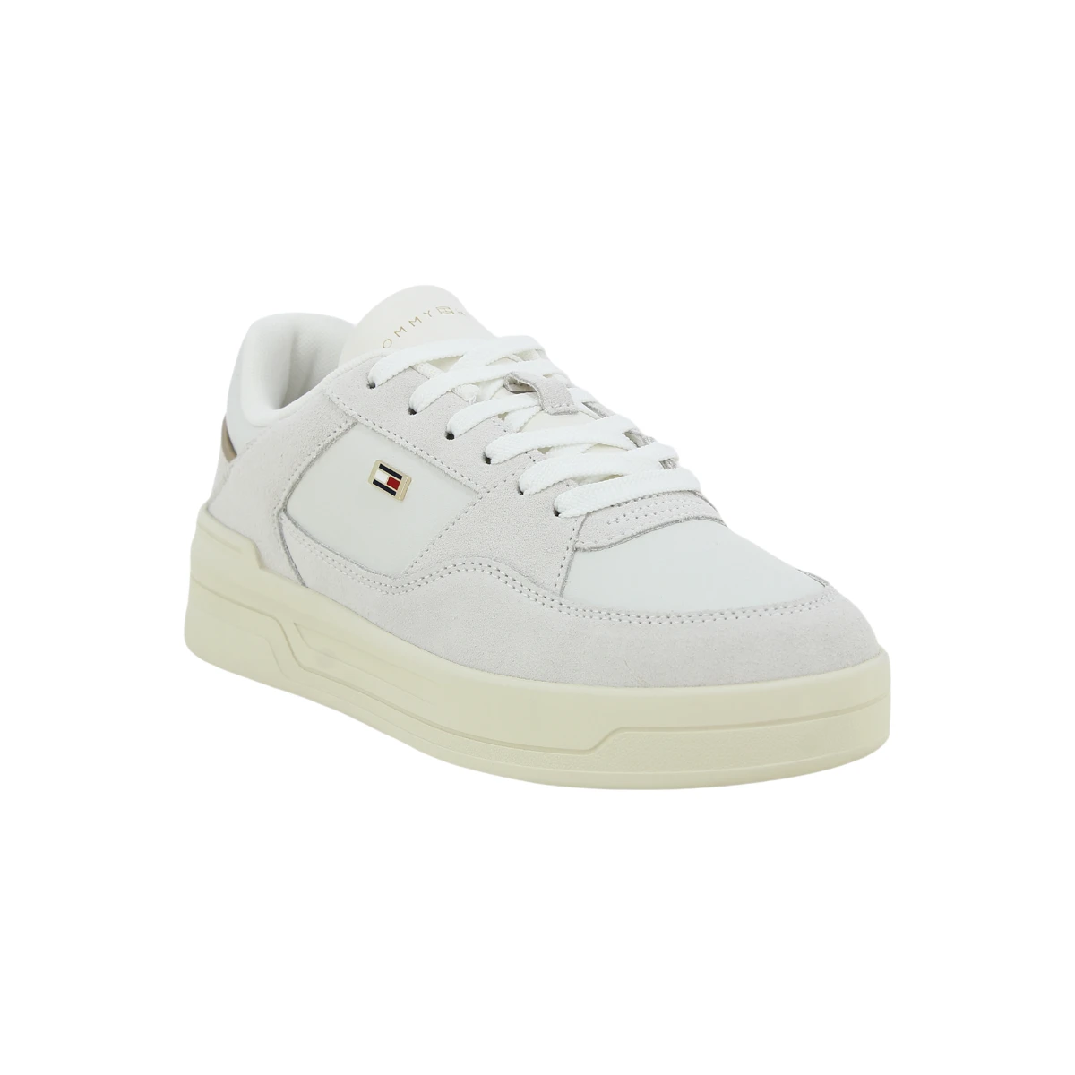 FW0FW08456-YBL TOMMY HILFIGER ESSENTIAL BASKET Ecru White - Zenske tenisice