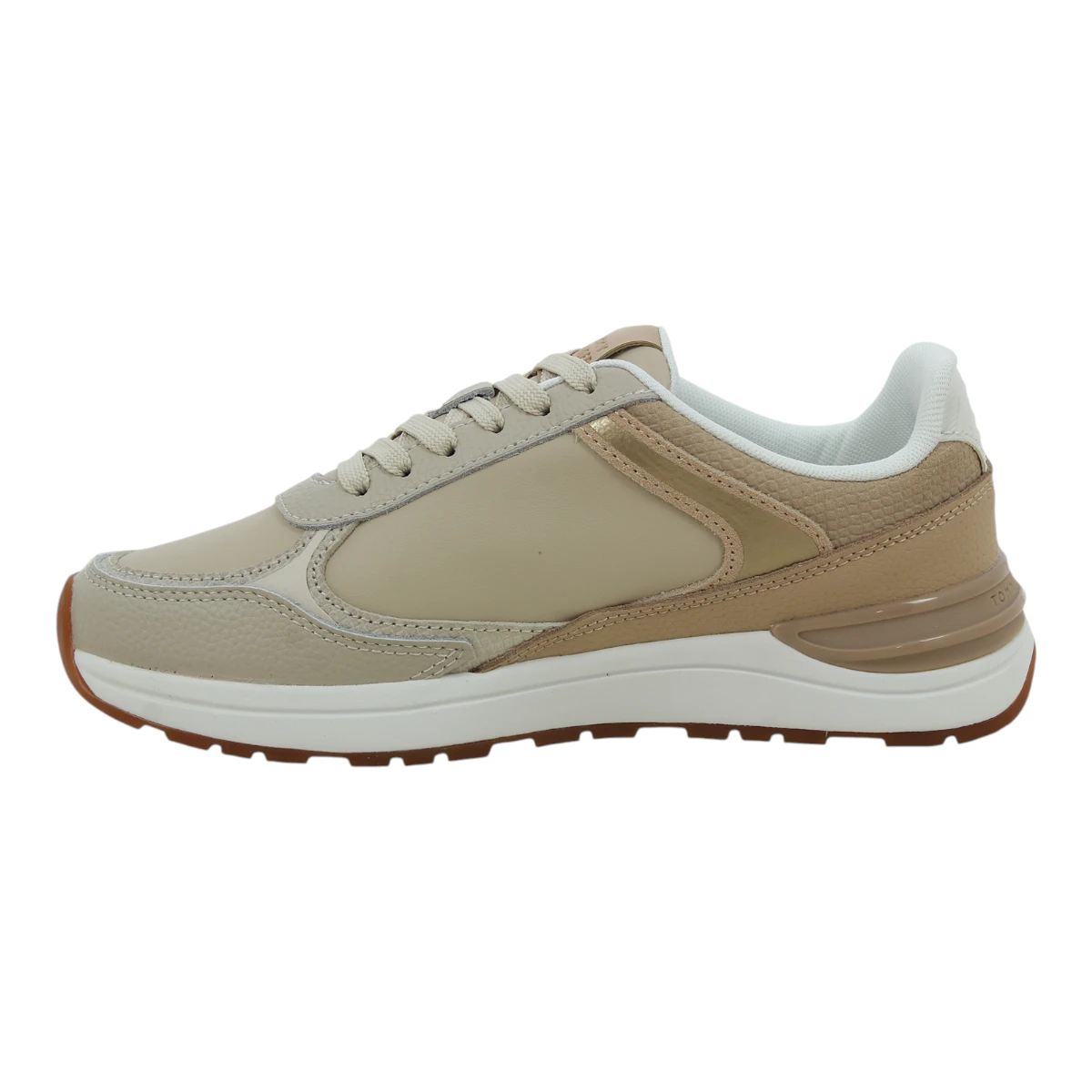 FW0FW08472-0F5 TOMMY HILFIGER CASUAL FASHION RUNNER LTHR MIX Warm White - Zenske kozne tenisice